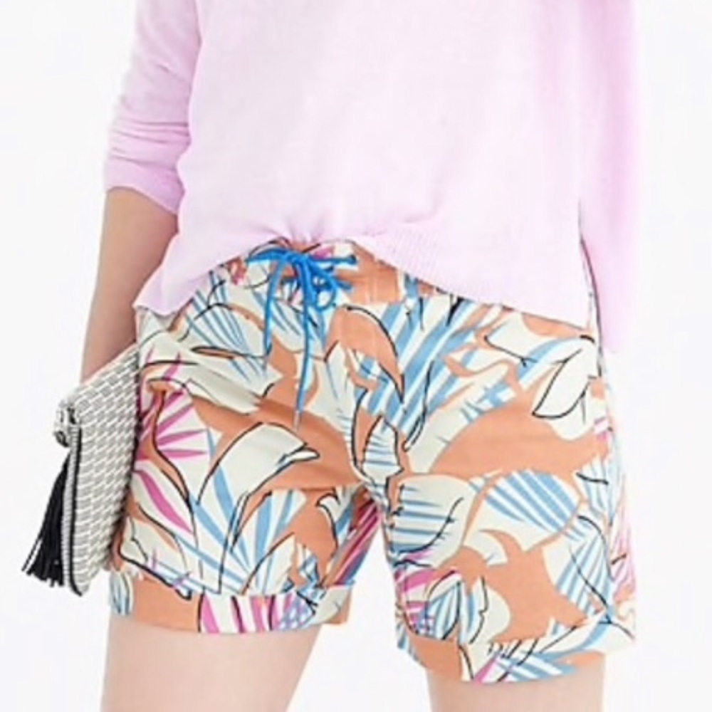 J.Crew desert oasis linen shorts